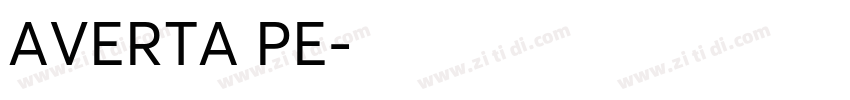 AVERTA PE字体转换